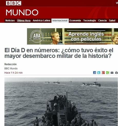 RECORDANDO EL DESEMBARCO DE NORMANDÍA EN SU 70 ANIVERSARIO