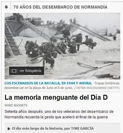 RECORDANDO EL DESEMBARCO DE NORMANDÍA EN SU 70 ANIVERSARIO