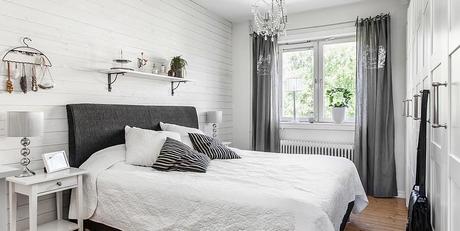 Un dúplex 100% nórdico en blanco y gris