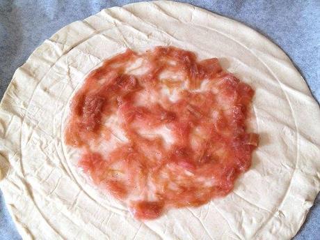 recetas rápidas y fáciles tartas recetas rápidas fáciles tartas frutas postres tartas rápidas postres rápidos caseros postres nórdicos postres delikatissen postres con fruta y masa Galette de nectarinas y ruibarbo 