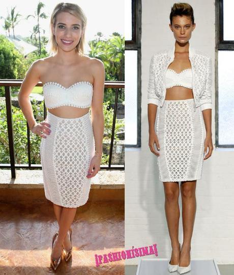 El look desnudo de Emma Roberts en el Festival de cine de Maui emma roberts-maui-film-festival-opening-day-catherine-malandrino