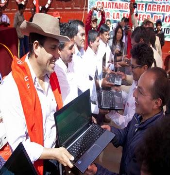 En las zonas alto andinas: GORE LIMA CONTINUA CON LA ENTREGA DE LAPTOPS…