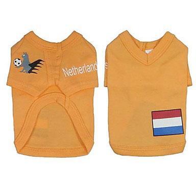 Camiseta para perros de la selección de Holanda