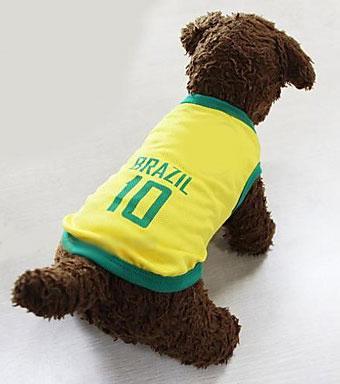 Chaleco para perros de la selección de Brasil