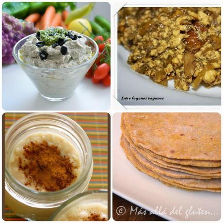 Recetas del décimo séptimo Menú vegetariano con recetas de otros blogs.