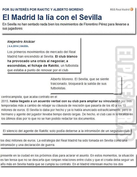 El fichaje de Rakitic y el diario Sport