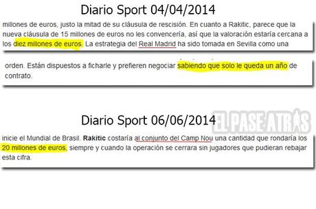 El fichaje de Rakitic y el diario Sport