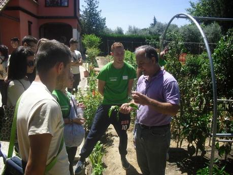 VISITA AL HUERTO DE LA ESCUELA TALLER ECOLIVAR DE ARAHAL