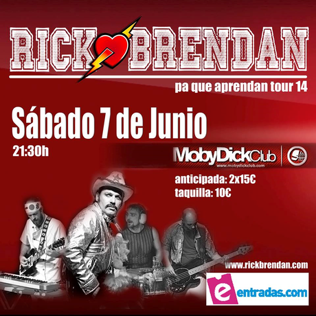 RICK BRENDAN EN CONCIERTO - 7 DE JUNIO MOBY DICK