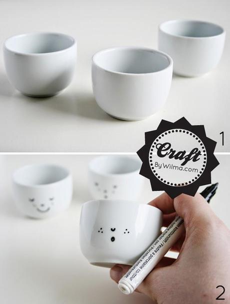 Unas divertidas tacitas como semilleros