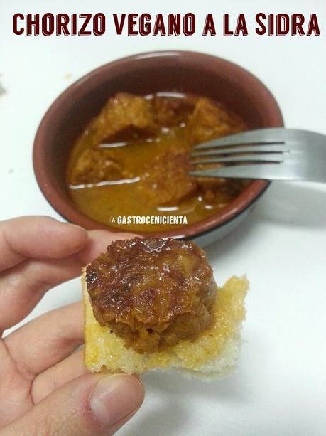 Chorizo Vegano a la Sidra