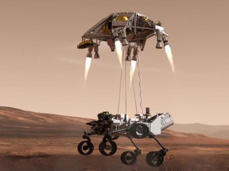 La NASA enviará un nuevo rover a Marte SkyCrane