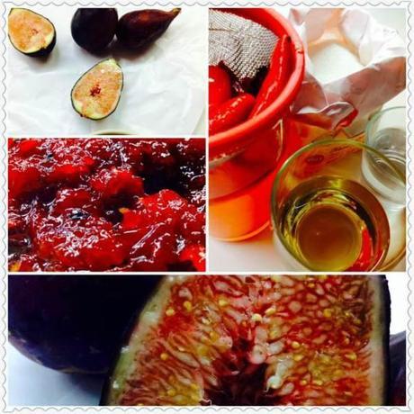 Tosta de breva, foie y trufa sobre confitura de pimiento del piquillo Tosta de brevas, foie y trufa sobre confitura de pimientos del piquillo 4Collage_Fotor