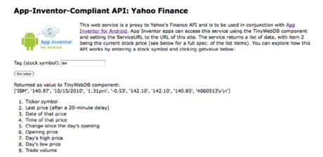 App Inventor y las API App Inventor y las API