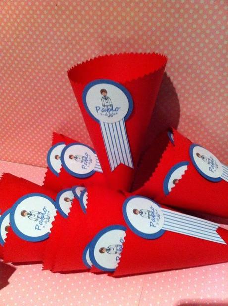 Detalles comunión: Conos para palomitas