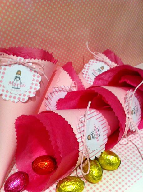 Detalles comunión: Conos para palomitas