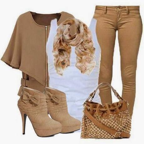 OUTFITS CON PANTALON BEIGE Y COMBINACIONES
