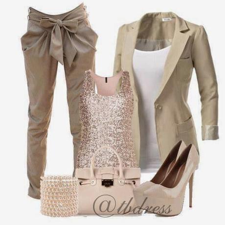 OUTFITS CON PANTALON BEIGE Y COMBINACIONES