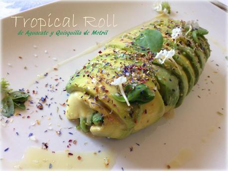 Tropical Roll de Aguacate y Quisquilla. #Gastroalmuñecar2014 y #festivalronmontero.