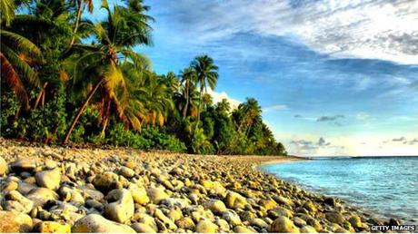 una playa de las Islas Marshall
