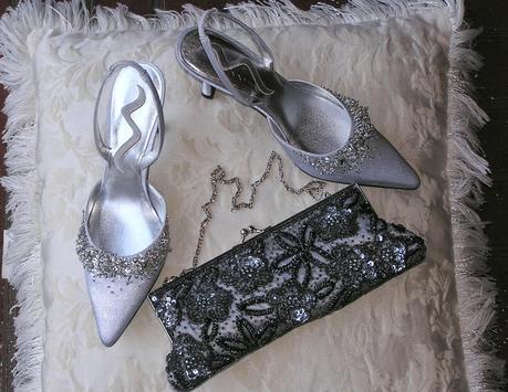 bolso y zapatos de fiesta