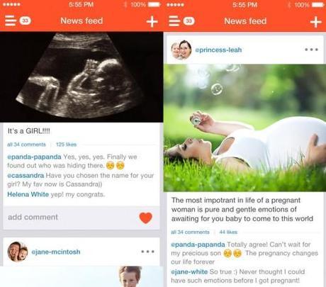 Red social del embarazo