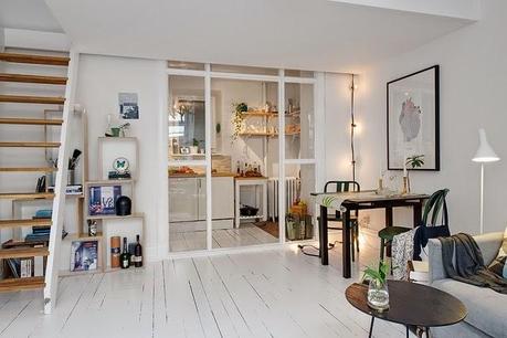 Inspiración espacios pequeños: Vivir en un loft mini