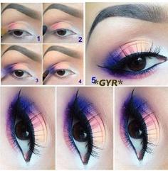 MAQUILLAJE DE OJOS PASO A PASO ♥♥♥