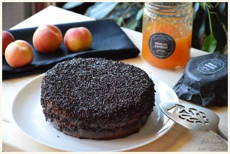 Tarta Sacher con Mermelada de Albaricoque Casera