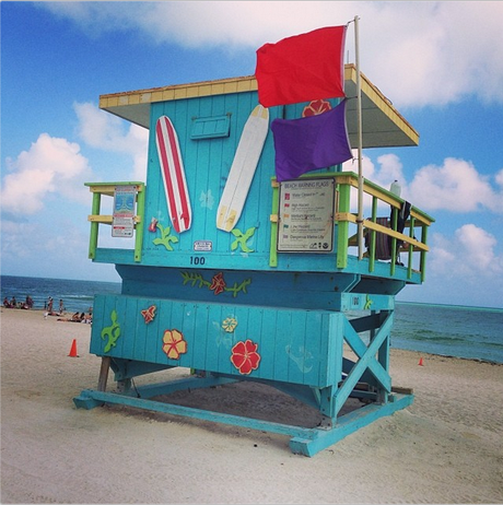 Los puestos de vigilancia de Miami beach