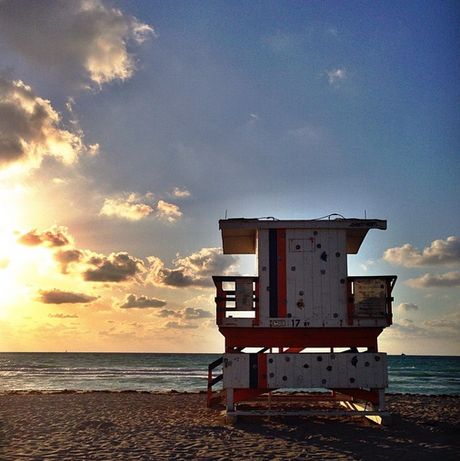 Los puestos de vigilancia de Miami beach