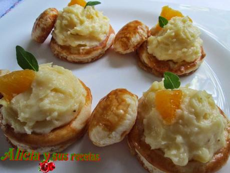 VOLAVANES CASEROS RELLENOS DE CREMA DE PARMESANO