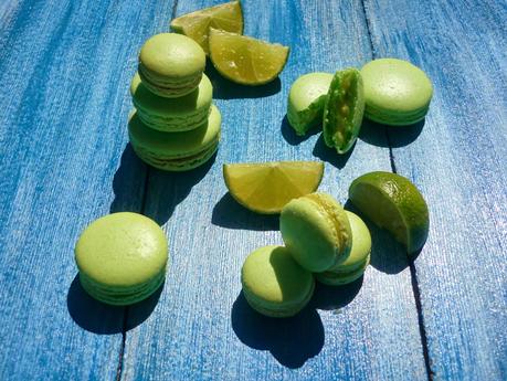 Macarons de lima (con merengue italiano)