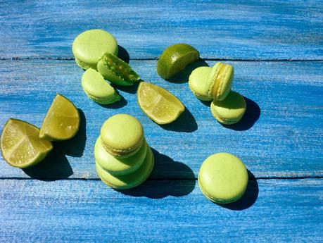 Macarons de lima (con merengue italiano)