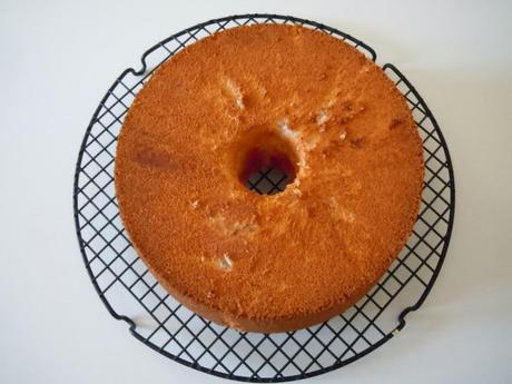 Whipped cream & vanilla bundt cake + Angel Food Cake.