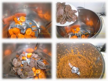 Bundt cake de chocolate y zanahorias