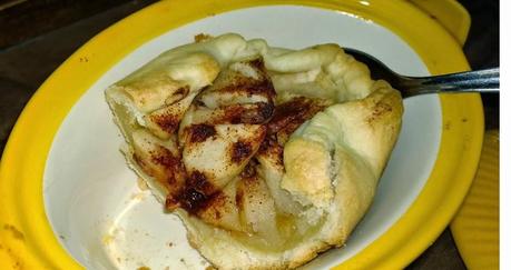 Tarta individual de manzana