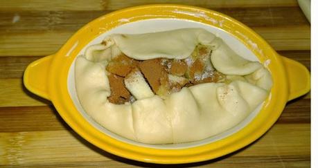 Tarta individual de manzana