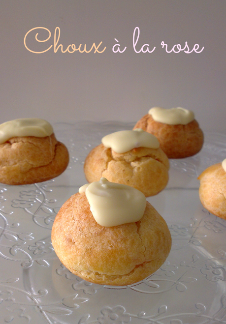 receta choux a la rose o choux de rosas