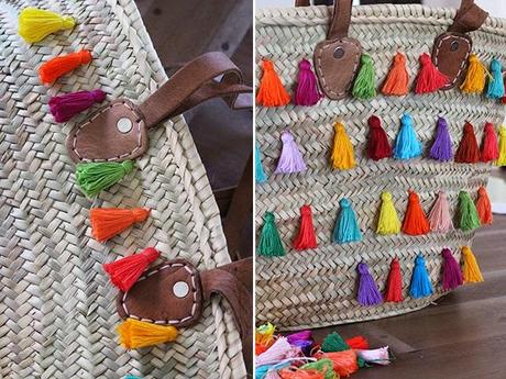 Tutorial para alegrar un capazo de mimbre