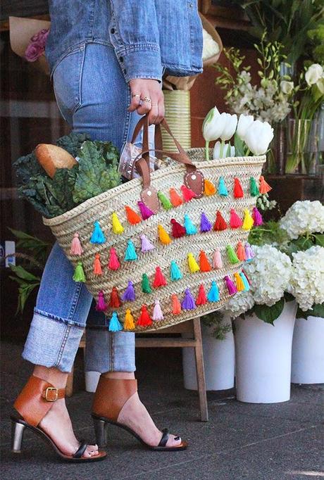 Tutorial para alegrar un capazo de mimbre