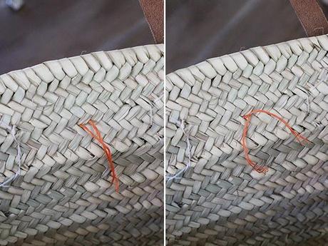 Tutorial para alegrar un capazo de mimbre