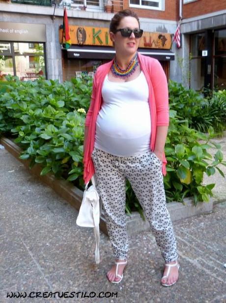 Peaje Destino Heredero Looks de embarazada cómodos!! Pantalón pijama y chaqueta coral - Paperblog
