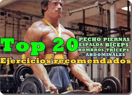 Top 20 Ejercicios recomendados