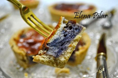 Tartaletas de lombarda y pasas con queso fresco (Thermomix)