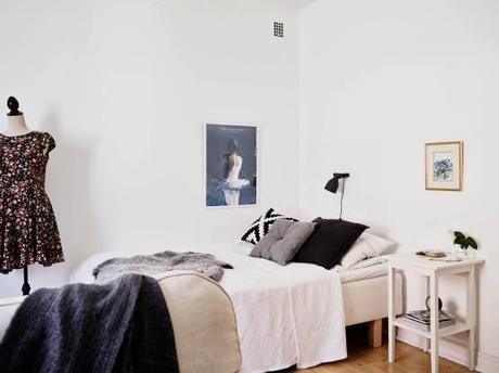 Mini piso con mucho encanto estilo femenino nórdico decoración interiores pequeños decoración de salones decoración de minipisos decoración de interiores decoración de cocinas pequeñas decoración cocinas blancas blog decoración de interiores 