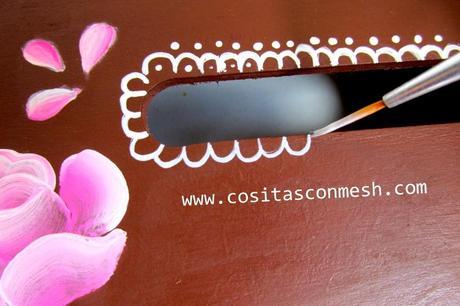 Cajitas pintadas con rosas DIY