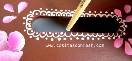 Cajitas pintadas con rosas DIY