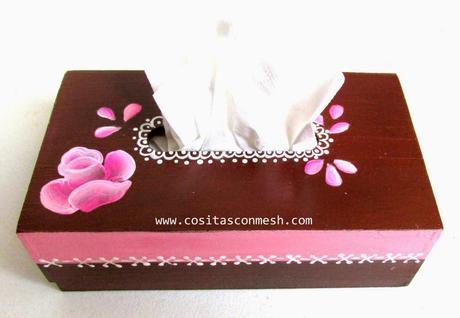 Cajitas pintadas con rosas DIY