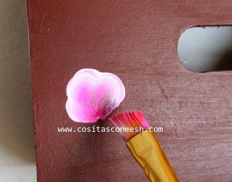 Cajitas pintadas con rosas DIY